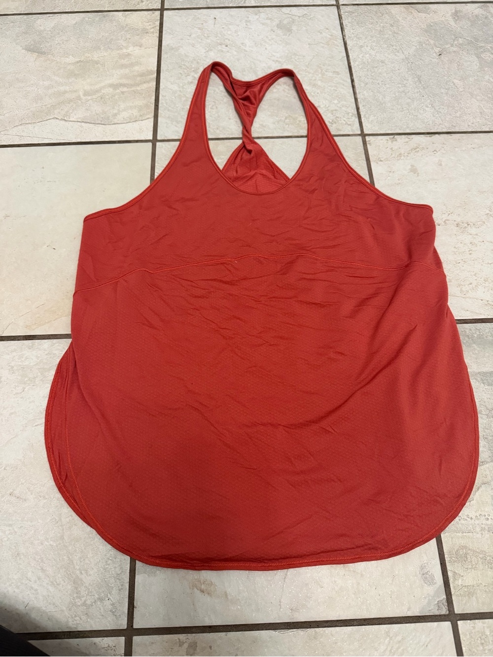 lululemon athletica Red Racerback Tank Top